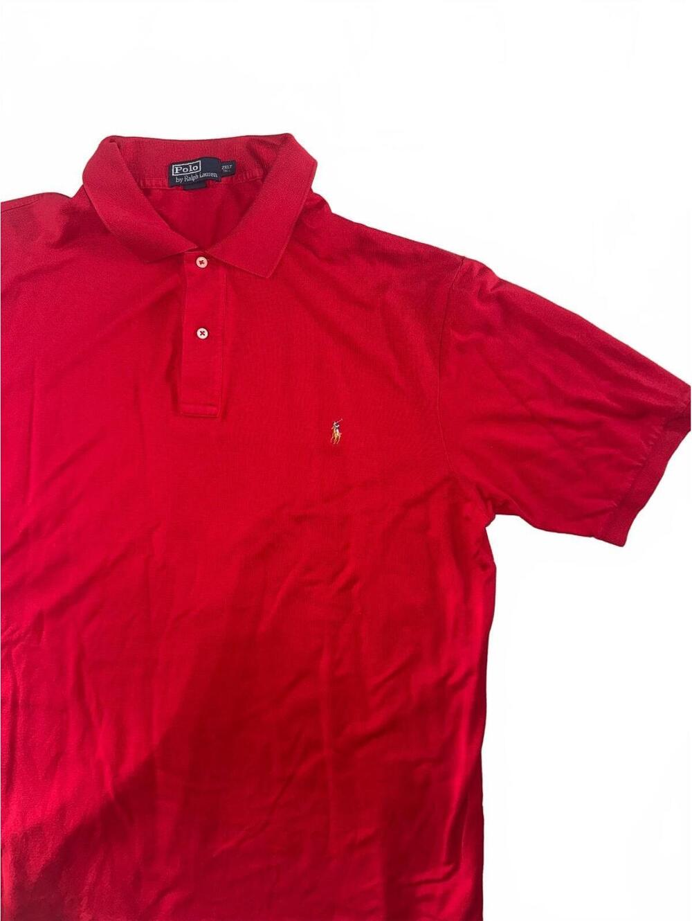 Men's Polo Ralph Lauren red short sleeve polo size 2XLT